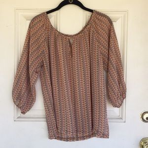 Francesca’s Multi Color Blouse